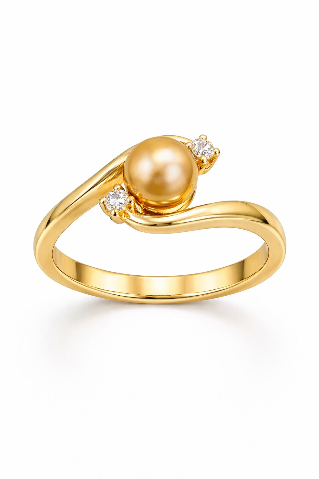The Golden Lustre Pearl Ring